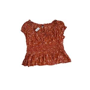 Old Navy Women's Terracotta Smocked Blouse